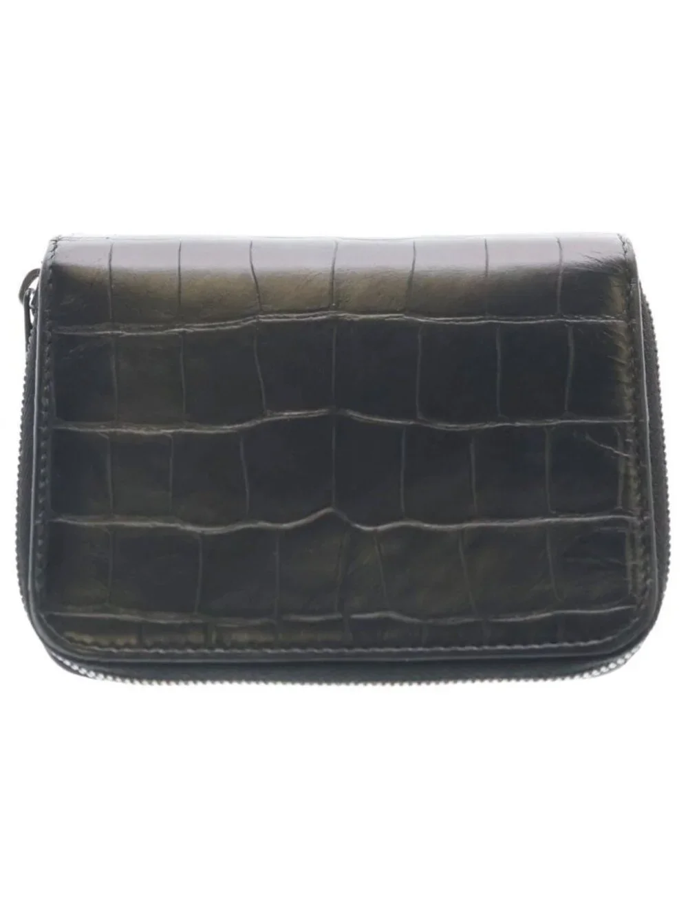 Balenciaga BB Logo Compact Zip Wallet Black
